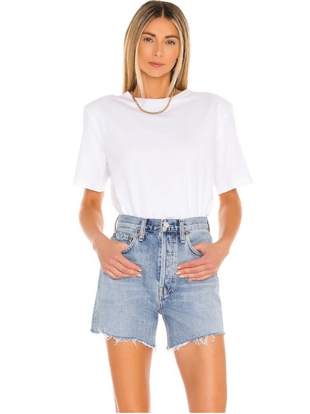 Agolde Riley Light Blue High-Rise Denim Jean Shorts 💙💙